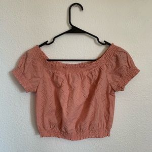 NWT Divided pink eyelet shirt- never worn
